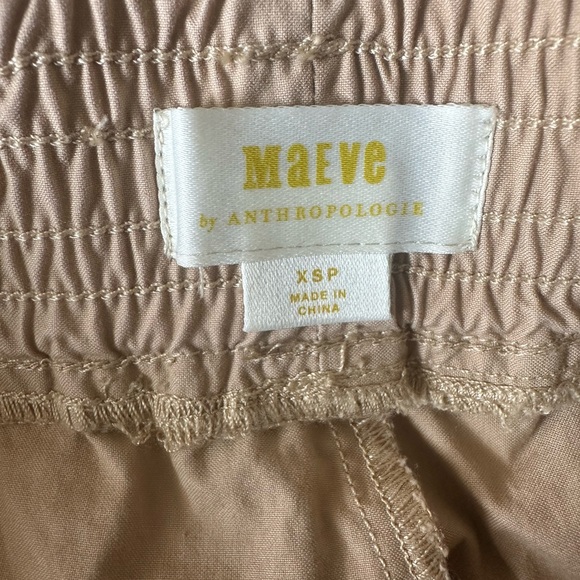 Maeve by Anthropologie Women’s Wide Leg Crop Chino Pants Tan Sport Stripe XS - Picture 7 of 8